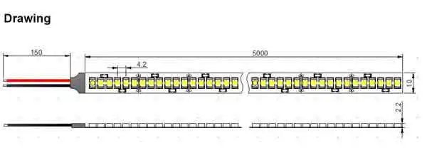 5 м Катушка 24 В 3528 smd 240 светодиодов/метр 1200 светодиодов катушка синий цвет Светодиодная лента Однорядная