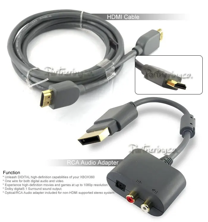 HDTV AV HD VGA Cable for XBOX360|vga 