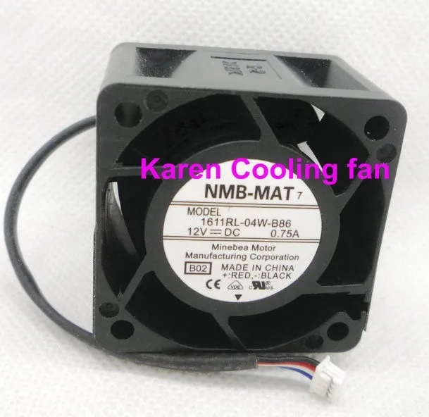 НМБ 4 см 1611RL-04W-B86 12V 0.75A 4 провода Вентилятор охлаждения