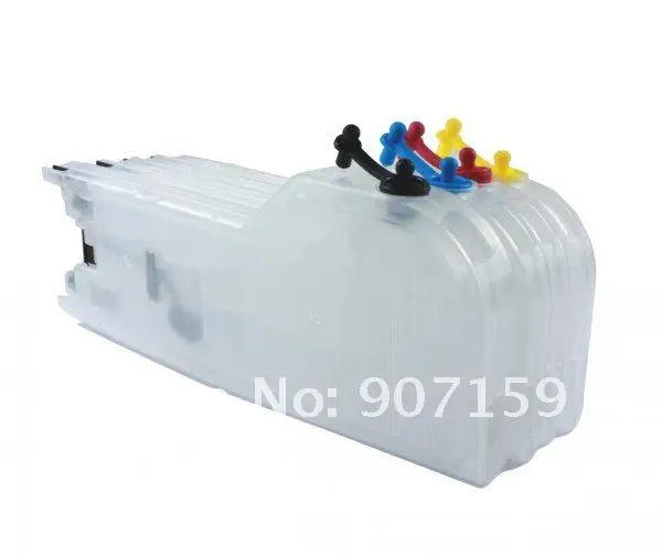 LC75/LC40/LC79/LC1240/LC1280 длинный перезаправляемый чернильный картридж для принтера Brother MFC-J6510DW, J6710DW принтеры; 5 компл./лот