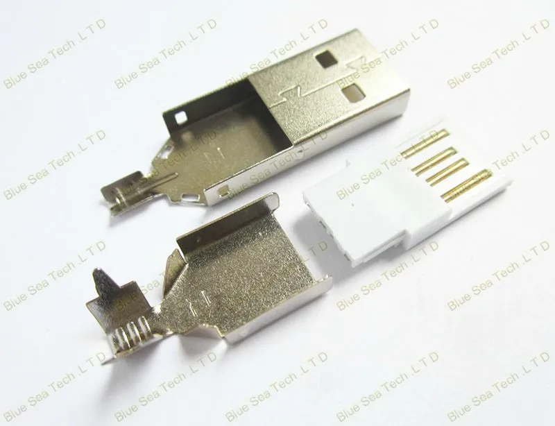 50 компл./лот USB разъем 4Pin Мужской 3/set, Mini USB разъем 3 в 1