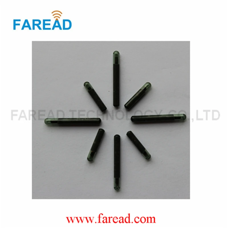 x100pcs RFID 4*22mm HF glass microchip 13.56Mhz, ISO15693 R/W glass