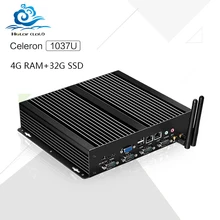 Hot on sale Industrial Barebone Mini PC C1037U Celeron Dual LAN 4G RAM 32G SSD PC