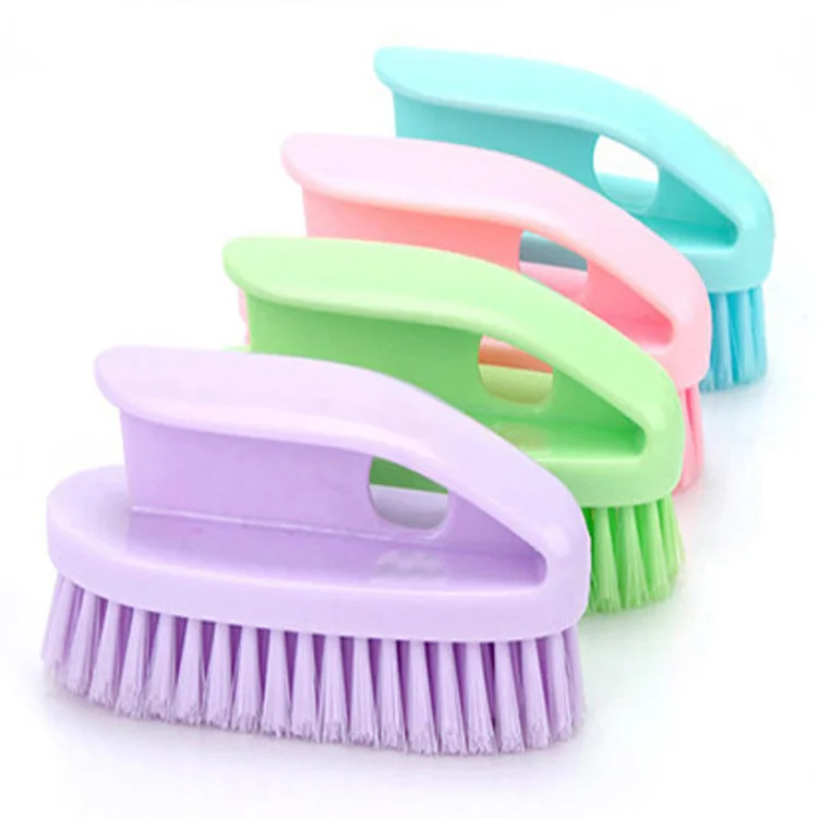 1pc Fashion Colored Plastic Laundry Brush Cleaning Wash Shoe Cloth