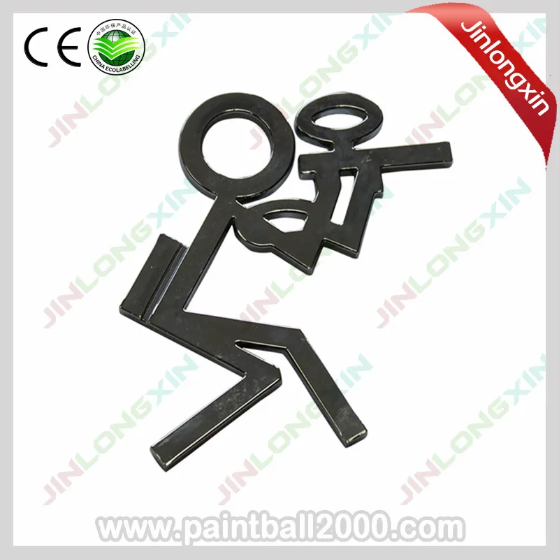 

SPUNKY 3 pcs/lot Chrome Paintball Sticker Badge Decorative Paintball Badges