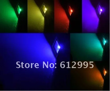 10 Вт RGB Дистанционное управление Светодиодный прожектор Открытый стиральная машина бра Водонепроницаемый 110-240 В 12 шт