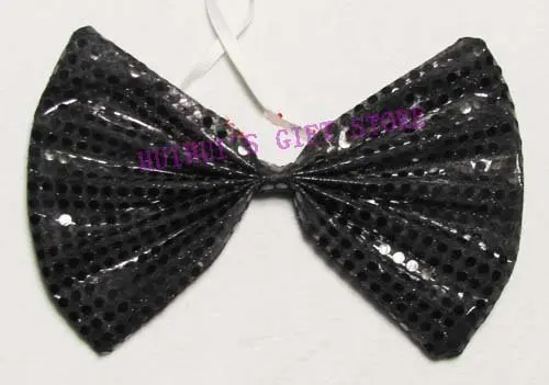 Большой нарядный галстук-бабочка 28 см* 20 см, галстук для взрослых, материал: ткань с блестками, много цветов, 20 шт./партия