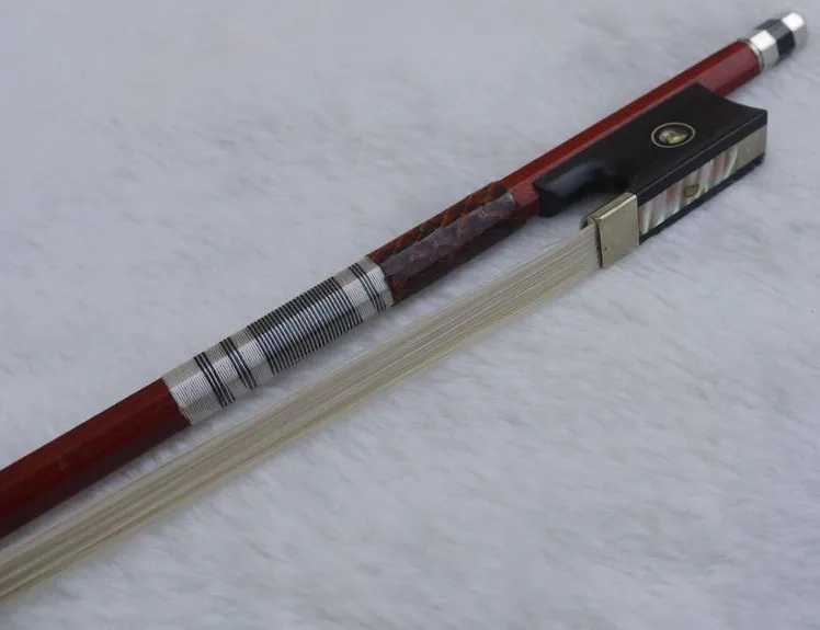 Professional Red Rosewood violin bow with best mongolia horse tail--1