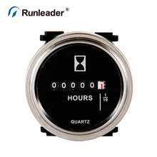 Runleader DC 6-80V круглый счетчик часов для вилочного погрузчика морской Мотокросс генератор сельскохозяйственная техника очиститель дизельный бензиновый двигатель