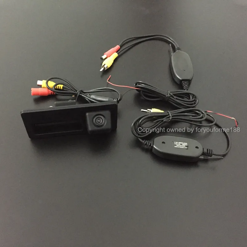 Wireless Car Rearview Trunk Handle Camera For Porsche Cayenne 92A 2011~ / HD Night Vision/ Plug& Play DIY Easy Installation
