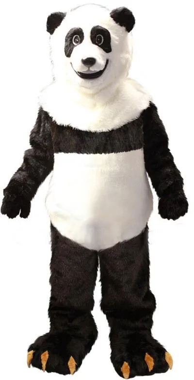 Смайлик панда костюм талисмана ростовой костюм мультяшный персонаж Карнавальная вечеринка, косплей Mascotte Mascota Fit костюм комплект SW1054
