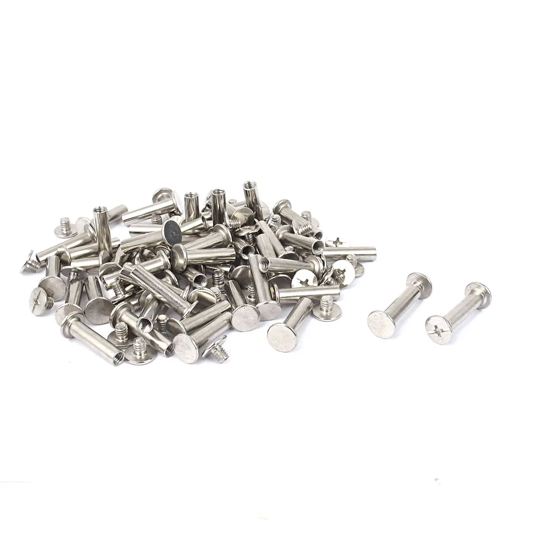 Заклепки 5 мм. Никелевое покрытие цвет. Glasses Binding Screws. Binding Plates.