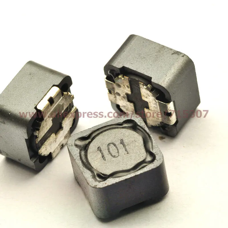 PHISCALE 30 шт smd экранированный силовой индуктор 100UH 101 12*12*7
