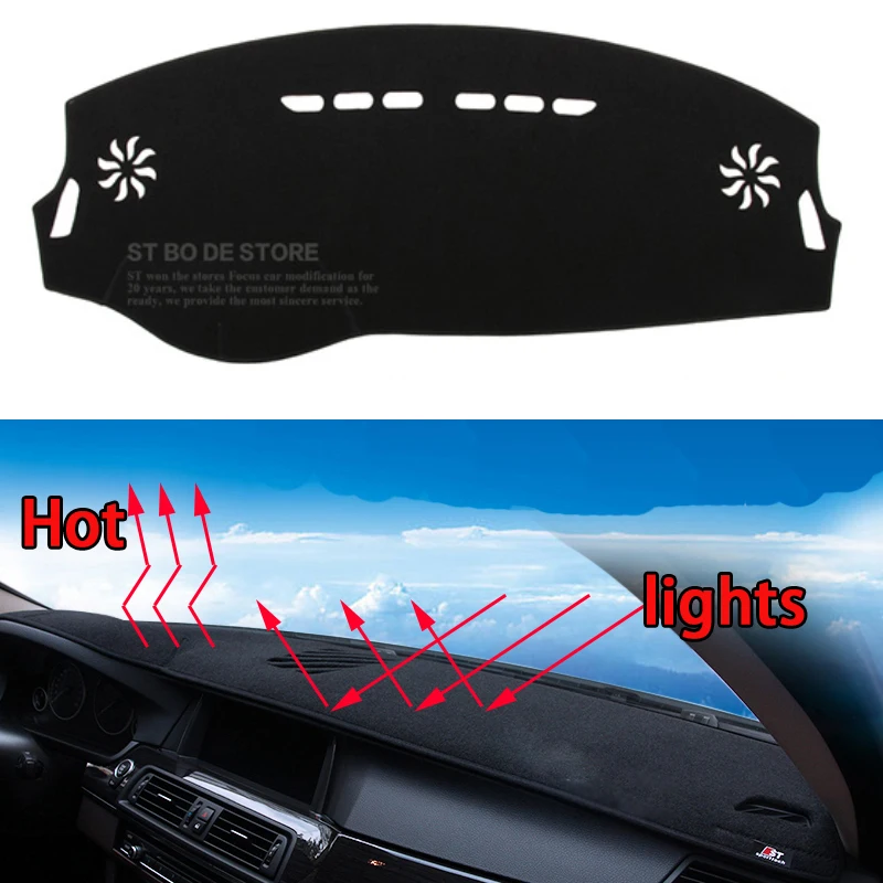 Car dashboard Avoid light pad Instrument platform desk cover Mats