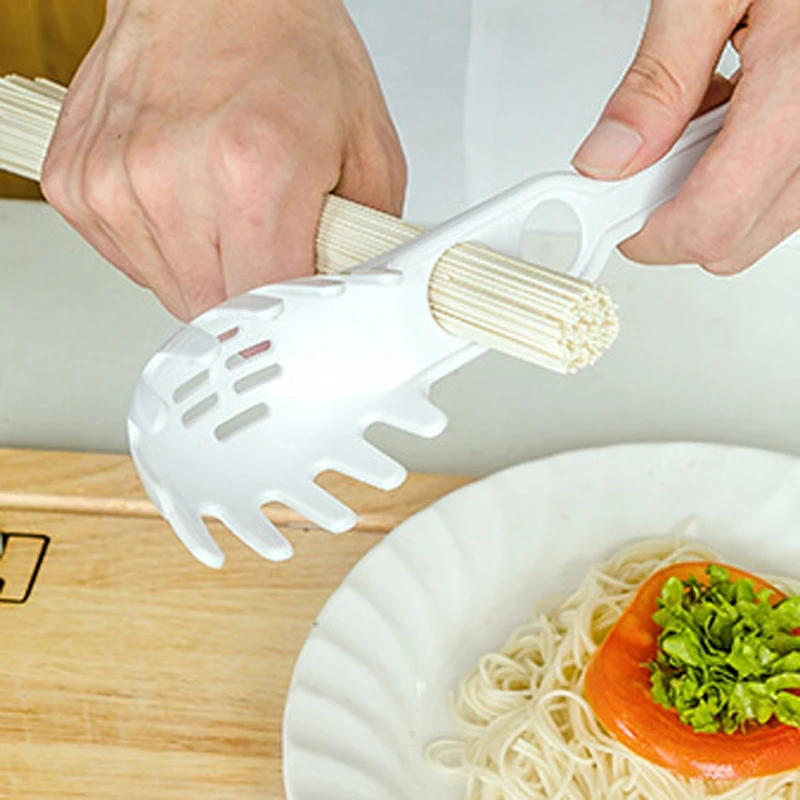 1 шт. хорошие ручки Кухня спагетти сервер паста вилка пластиковая лапша ложка для пасты