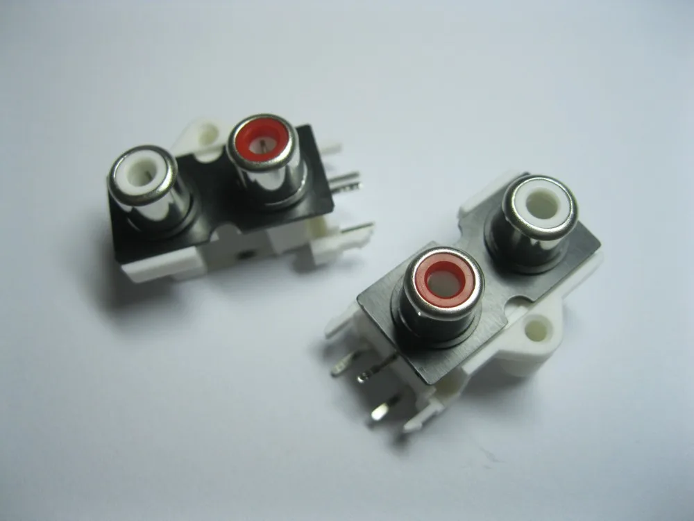 AV Pin Jack 2 цвета RCA женское аудио-видео AV Разъем AV2-9 500 шт в партии