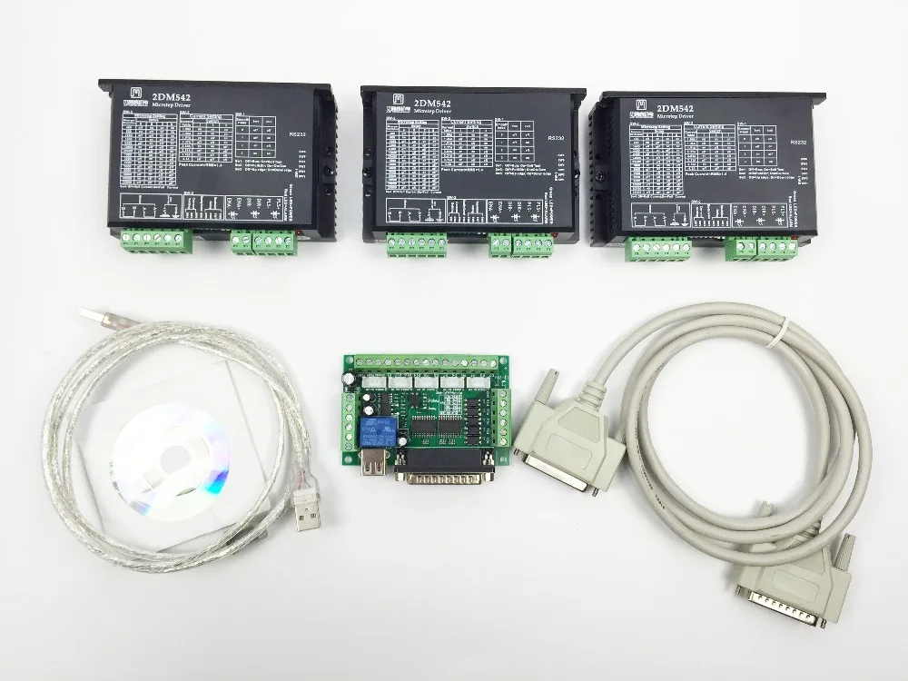 3 осевой комплект фрезерного станка с чпу шт. драйвер шагового двигателя 2DM542