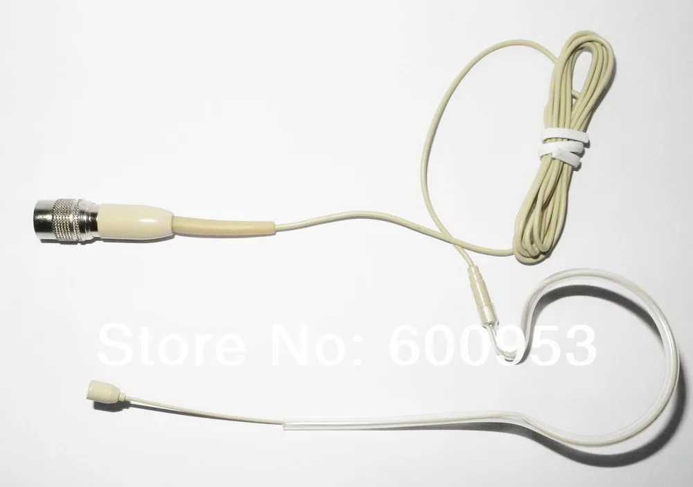Микрофон гарнитуры с одним крюком для Audio-Technica беспроводной мини Hirose 4 pin