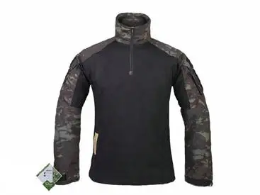 MCBK 1/4 на молнии с длинным рукавом боевой Frog рубашка Mandrain воротник Kryptek камуфляжная тактическая рубашка MCBK полицейская боевая рубашка - Цвет: MCBK