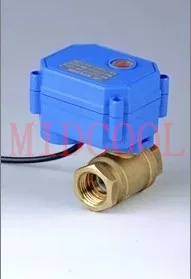 CWX-25S Brass Motorized Ball Valve 1/2" 2 way DN15 minitype water control valve AC9-24V electrical ball valve wires CR-03