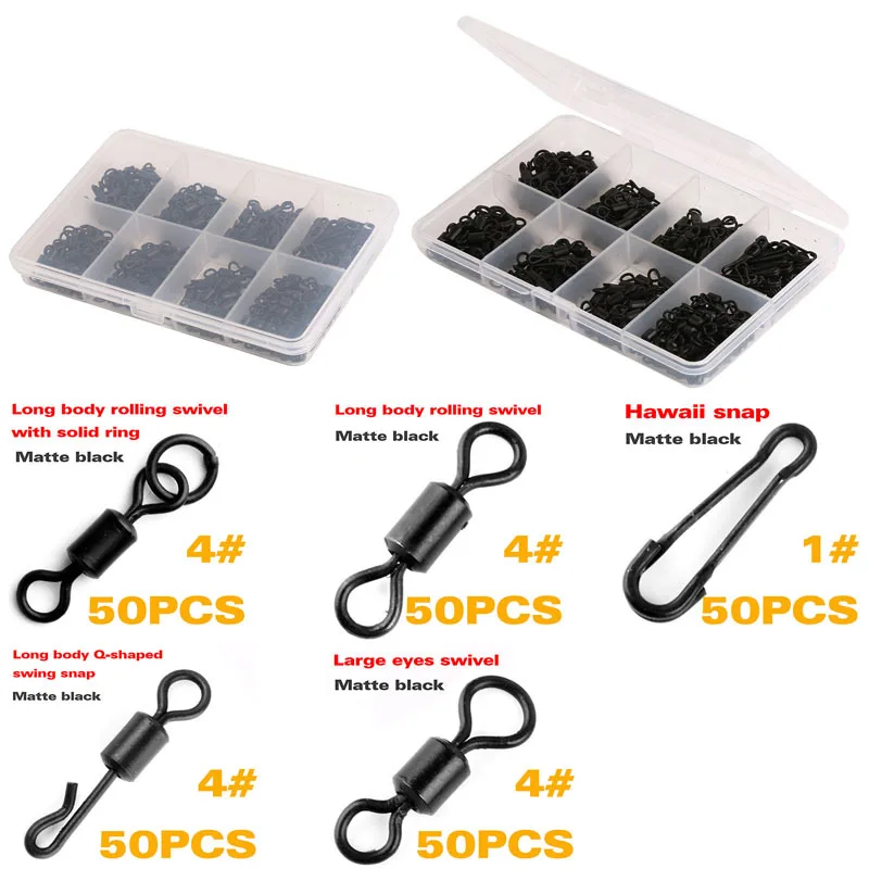 1 box with 250pc set Maximumcatch 100 шт./лот ловля карпа Вертлюг длинный корпус прокатки рыболовный поворотный оснастка рыболовный инструмент рыболовные снасти коробка - Цвет: 1 box with 250pc set