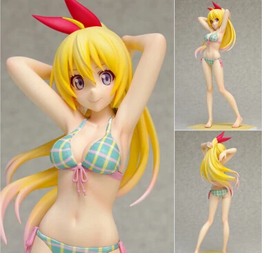 

Anime Beach Queens Nisekoi Kirisaki Chitoge 1/10 Scale Sexy PVC Action Figure Collectible Model Toy 17cm T3120