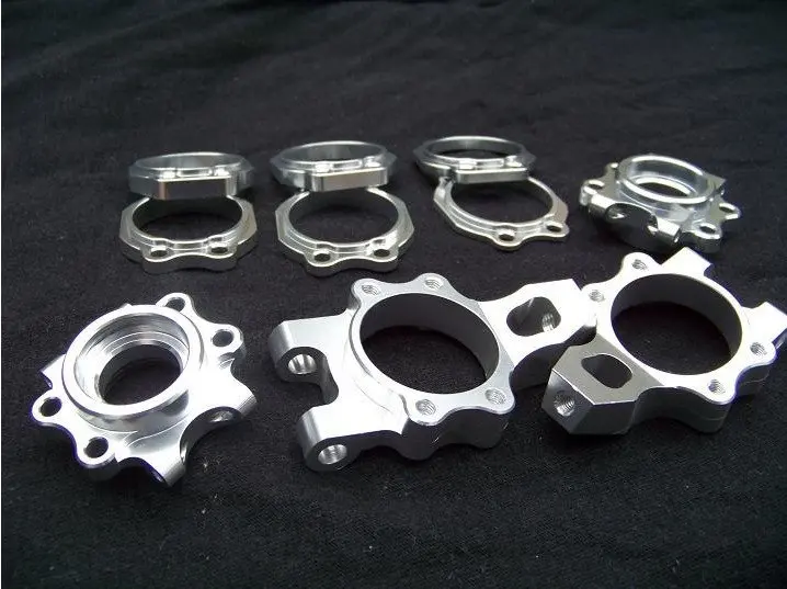 baja CNC alloy rear hub carrier set orange color