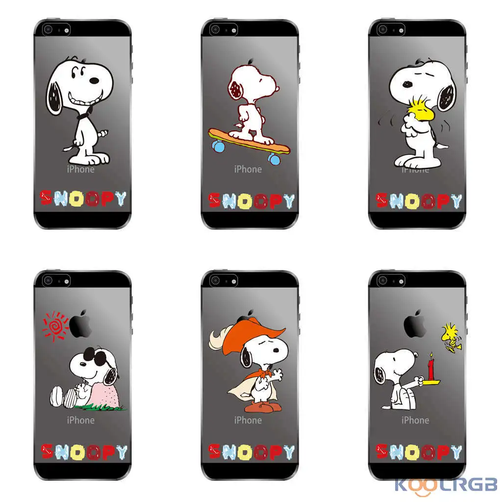 KOOLRGB Snoopys Собака Pattern Печать Новый Горячий Прохладный Мультфильм Печати case тпу clear