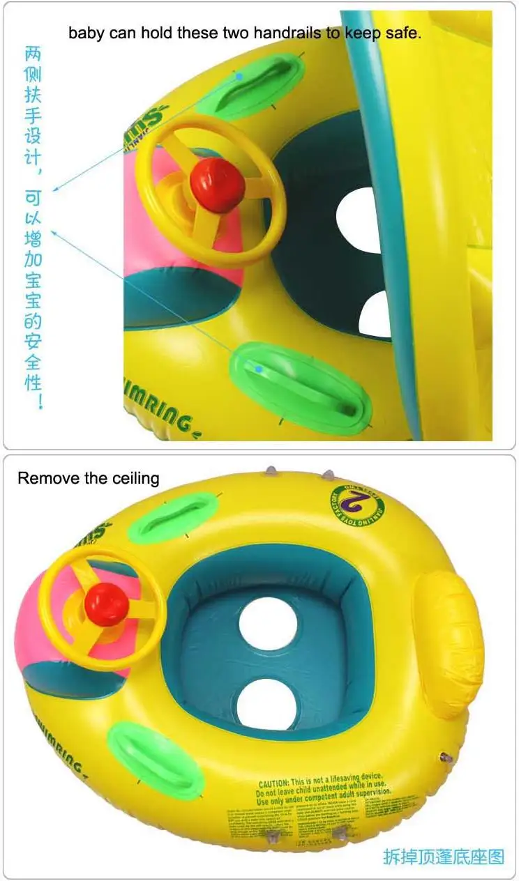 Надувной детский купальный надувной круг для малышей, надувной матрас для бассейна с УФ-навесом, аксессуары для плавательного бассейна, piscina