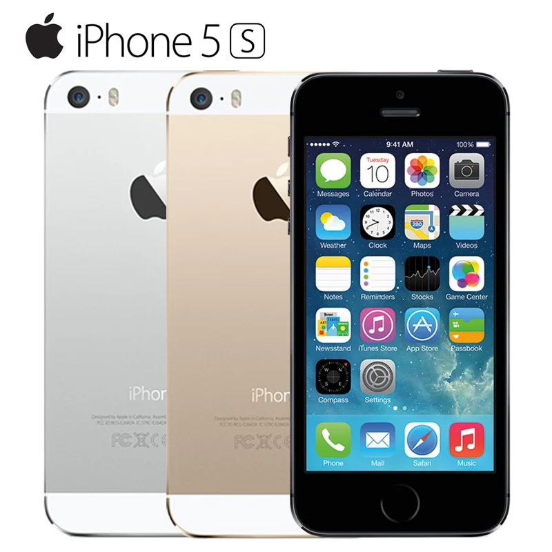  Original Unlocked Apple iPhone 5S Cell Phones iOS 8  A7 4.0"  IPS HD  GPS 8MP 16GB 32GB ROM Used Mobile Phone iPhone5s 