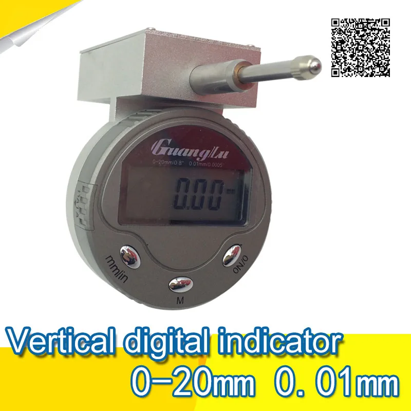 0 20 mm Guanglu new vertical type digital indicator 0.01 mm digital