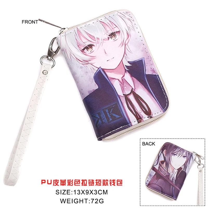 Аниме K Missing Kings Isana Yashiro/Yatogami Kurou PU короткий кошелек с застежкой-молнией