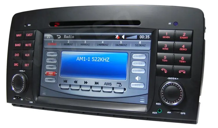 Best 7" Car DVD Player for BENZ R W251(2006-2012) with 3D Menu multi-languages onboard computer Free Shipping & Map 7