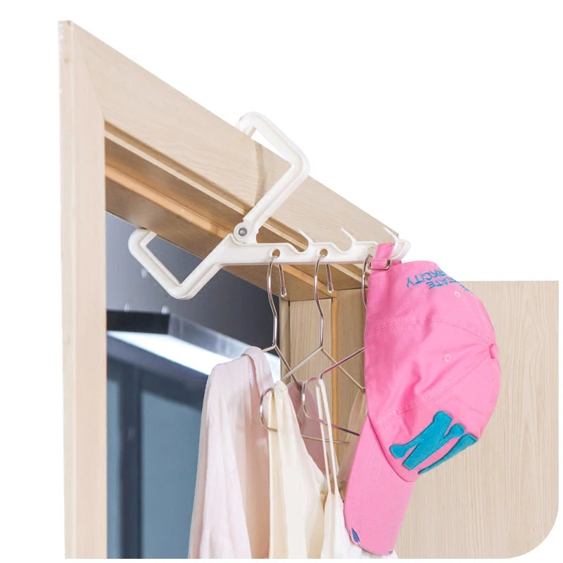 Creative Clothes Hanger Space Saver Umbrella Hanger Hooks For Home Rainy Day Door Window Travel