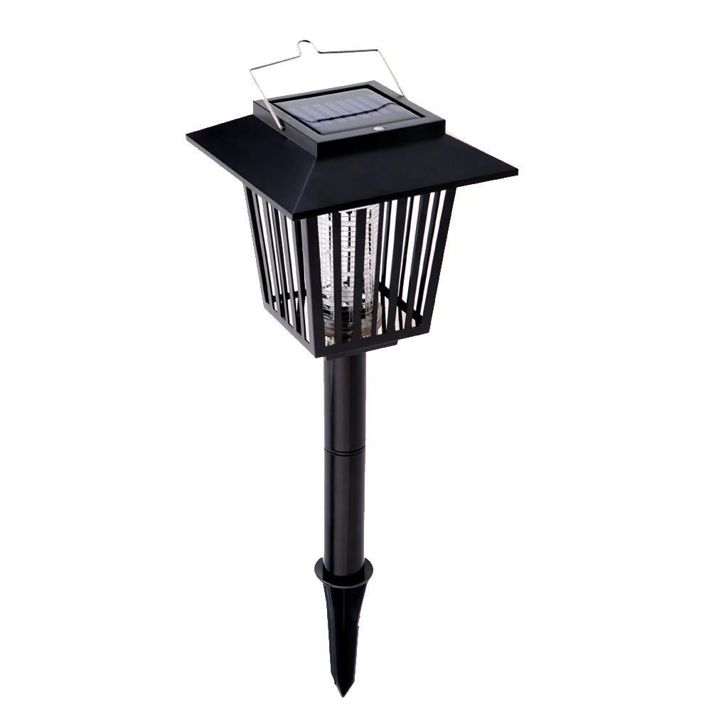 

White & UV LED Solar Light Rechargeable Mosquito Killer Lamp Lawn Lights Outdoor insect killing Lantern for Garden Farm