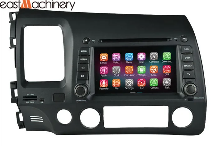 Новейший четырехъядерный процессор 1.6 ГГц чистая Android 4.4.2 dvd-gps на Honda Civic 2006 - 2011