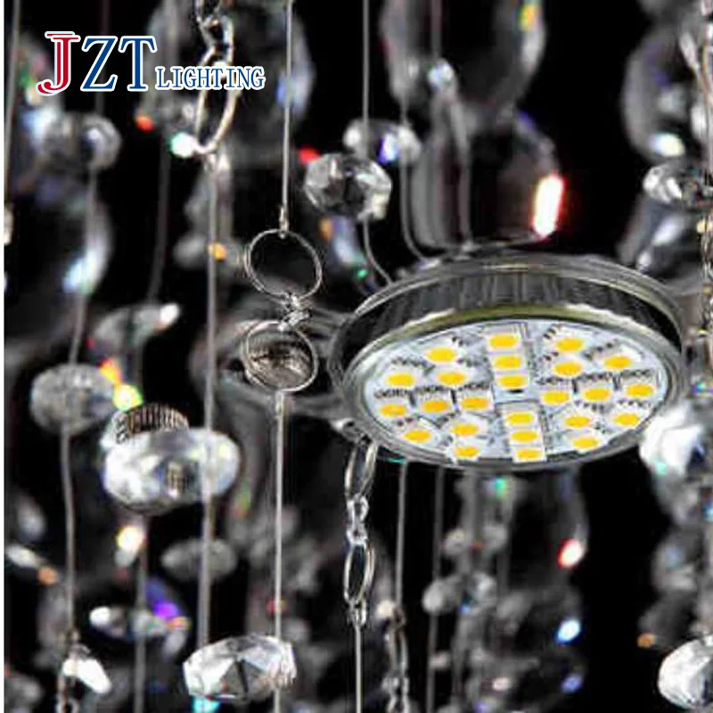 T современная хрустальная лампа прямоугольник с светодиодный чипы романтический сладкий роскошный простой гостиной модные светильники 3 размера