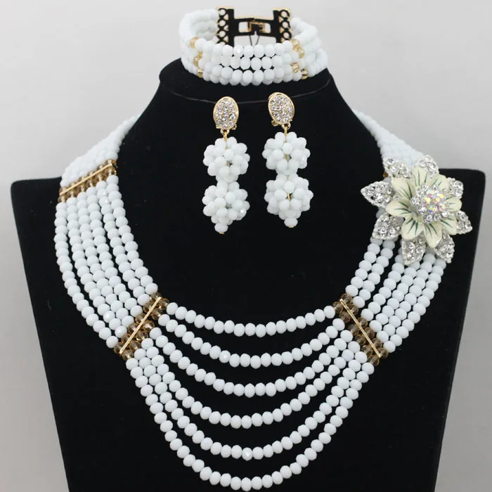 Charms 6 Rolls Silver/Blue African Women Party Jewelry Set Bellanaija Wedding Inspiration Jewellery Set Free Shipping WA825 - Окраска металла: 12