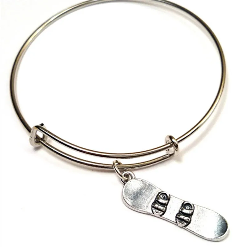 12 шт./лот браслет для сноуборда очаровательные браслеты регулируемые ювелирные