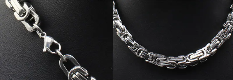 Vnox 55 см Для мужчин с длинным Цепочки и ожерелья для Для мужчин Нержавеющая сталь Metal Байкер цепь Тяжелая партия ювелирных изделий