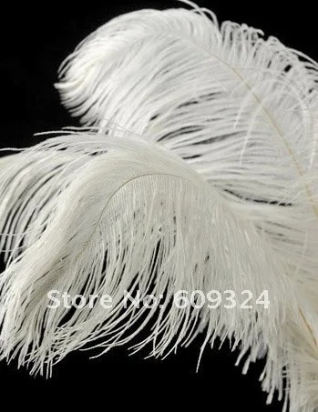 Префект страуса Перо Pure White 22-2" Свадебные украшения свадебного стола центральным