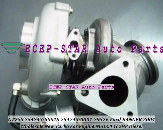 GT25S 754743-5001S 754743-0001 79526 Turbo turbocharger for Ford RANGER 2004 Engine NGD3.0 162HP Diesel (3)