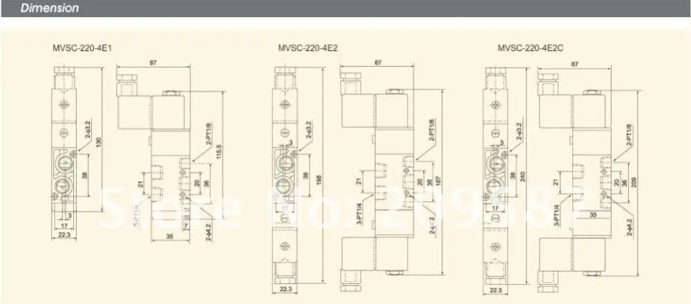 1x MVSC220-4E2 24 V DC 5 порт 2Pos 1/4 "BSP электромагнитный воздушный клапан с двойной катушкой Led