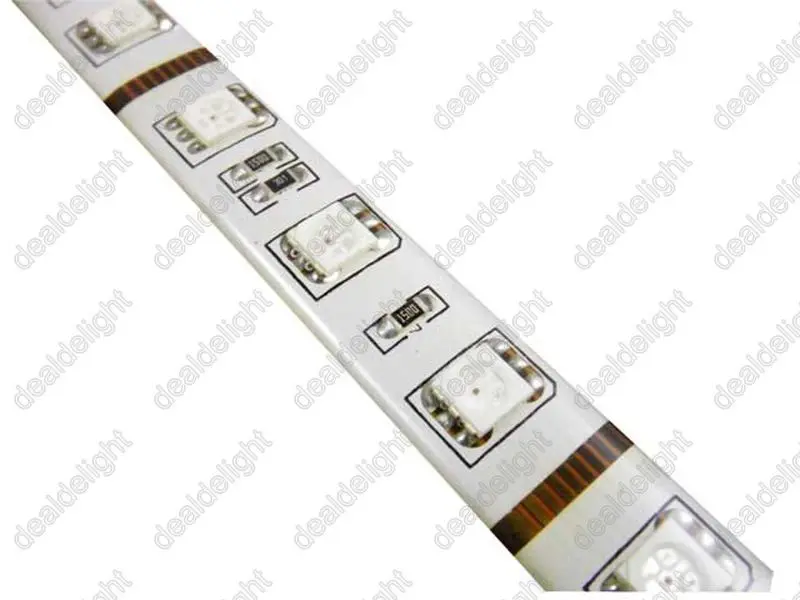 5050 SMD 300 светодиодов rgb Водонепроницаемый гибкие Светодиодные ленты свет DC12V 5 м/лот + 24 клавиши ИК-пульт дистанционного + 12 В 5A Адаптеры