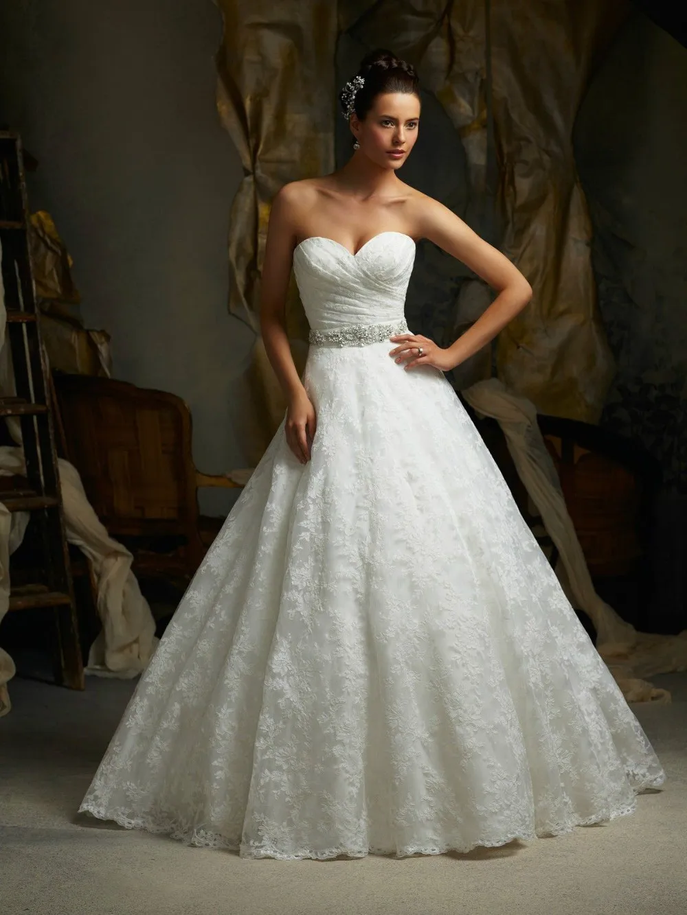 Jeanne Love, роскошное Новое поступление, свадебное платье трапециевидной формы,, Robe De Mariage, кружевное платье на бретельках, Vestido De Novia JLOV75908