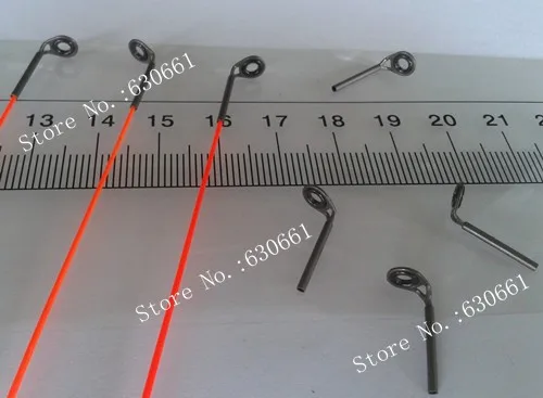 MKT наконечник#5/#4 серебряный цвет рыболовные снасти руководство удочки запчасти руководство по ремонту 20 шт