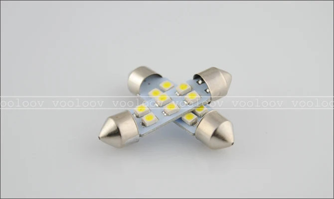 500 шт./лот гирлянда 1210/3528 6smd 6LED 6 SMD LED 31 мм 36 мм 39 мм 42 мм белый 3528 smd 6 светодиодных салона на крыше купол Географические карты лампочки