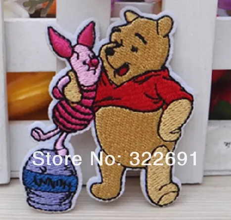 Дешево! Классический мультфильм чувствовал ткань патч для одежды, вышивка этикетки вставить Iron-на/шить-на/stick-на