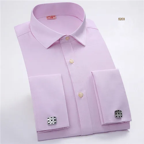 5203 VISADA JAUNA, весна-осень, мужская рубашка, одноцветная, для бизнеса, Camisa Social Masculina, брендовая одежда, облегающая мужская одежда N880 - Цвет: 5203