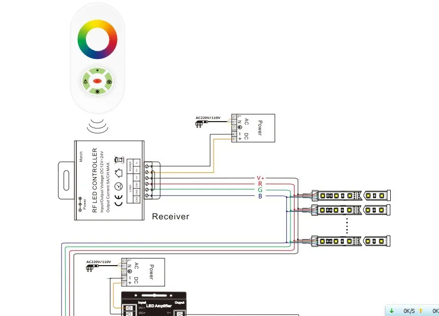 Акция! Светодиодный RGB сенсорный контроллер, DC12-24V вход, макс 5А* 3 канала выхода